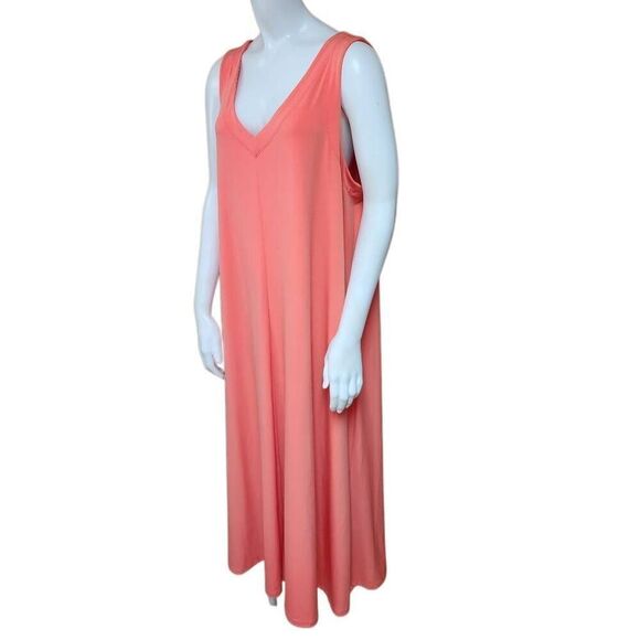 Chico's Orange Sleeveless Maxi Dress (3) - Picture 1 of 5